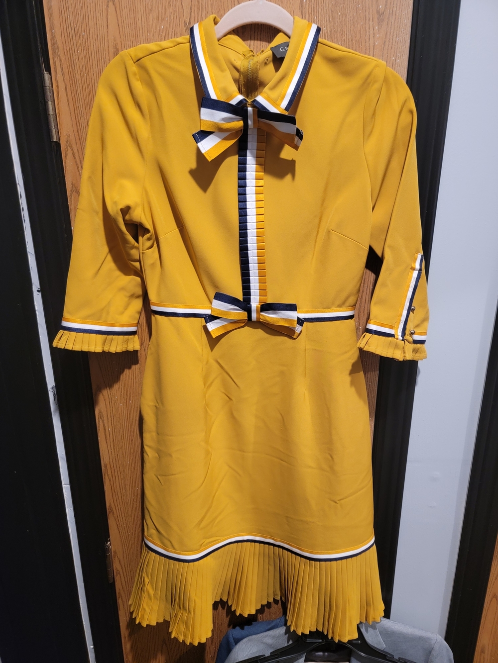 Garcia Pleated Ribbon Dress